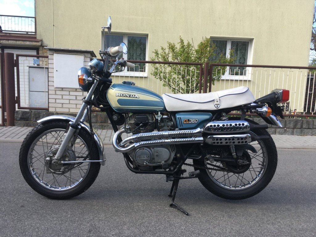  Honda CL360 Scrambler, r.v. 1974 s TP