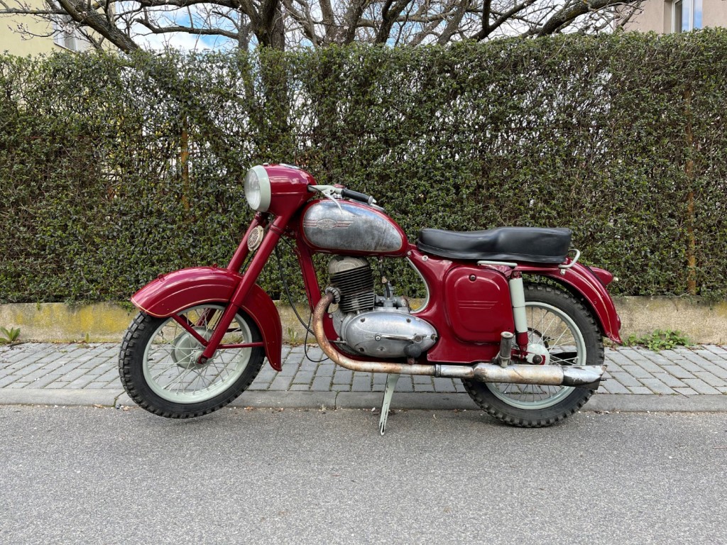  Jawa 250/353 kývačka (půlbuben), r.v. 1955 s TP